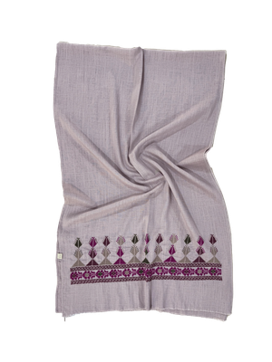 Lavender Medium Embroidered Scarf