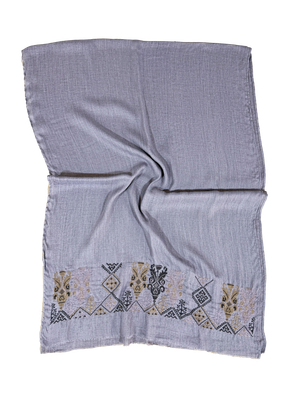 Lavender Medium Embroidered Scarf
