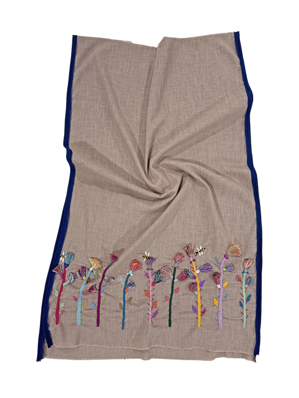 Nadia Dajani x UNHCR Abstract Embroidered Scarf
