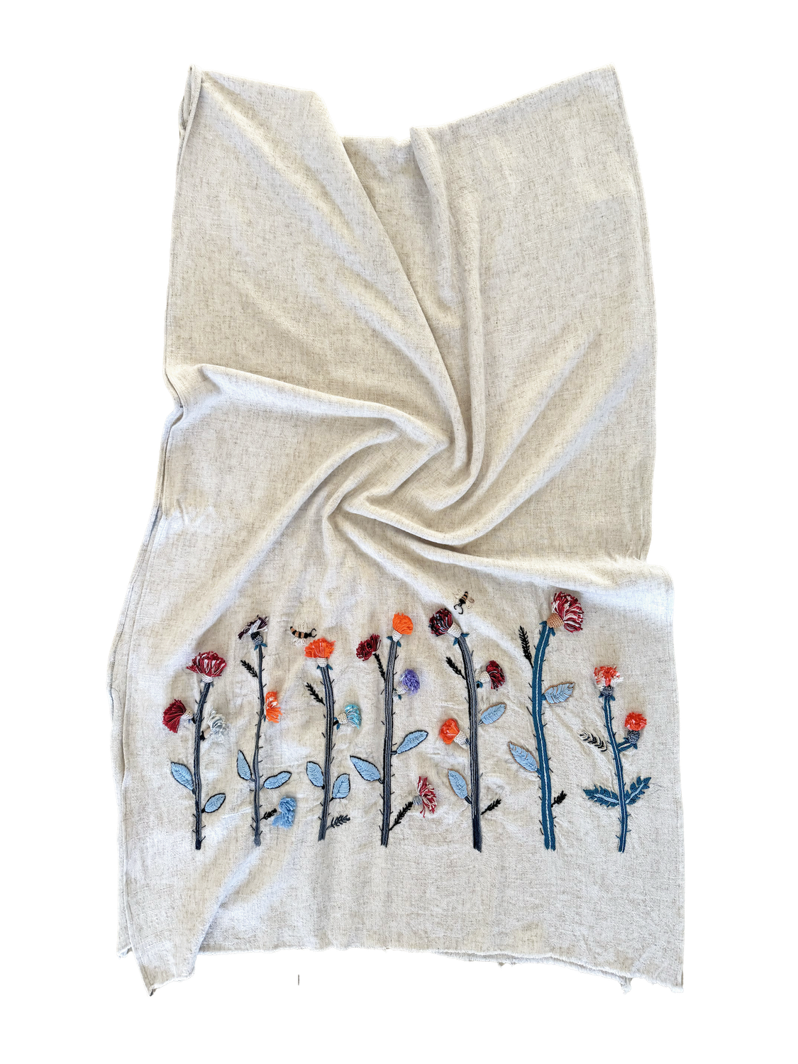 Nadia Dajani x UNHCR Abstract Embroidered Scarf