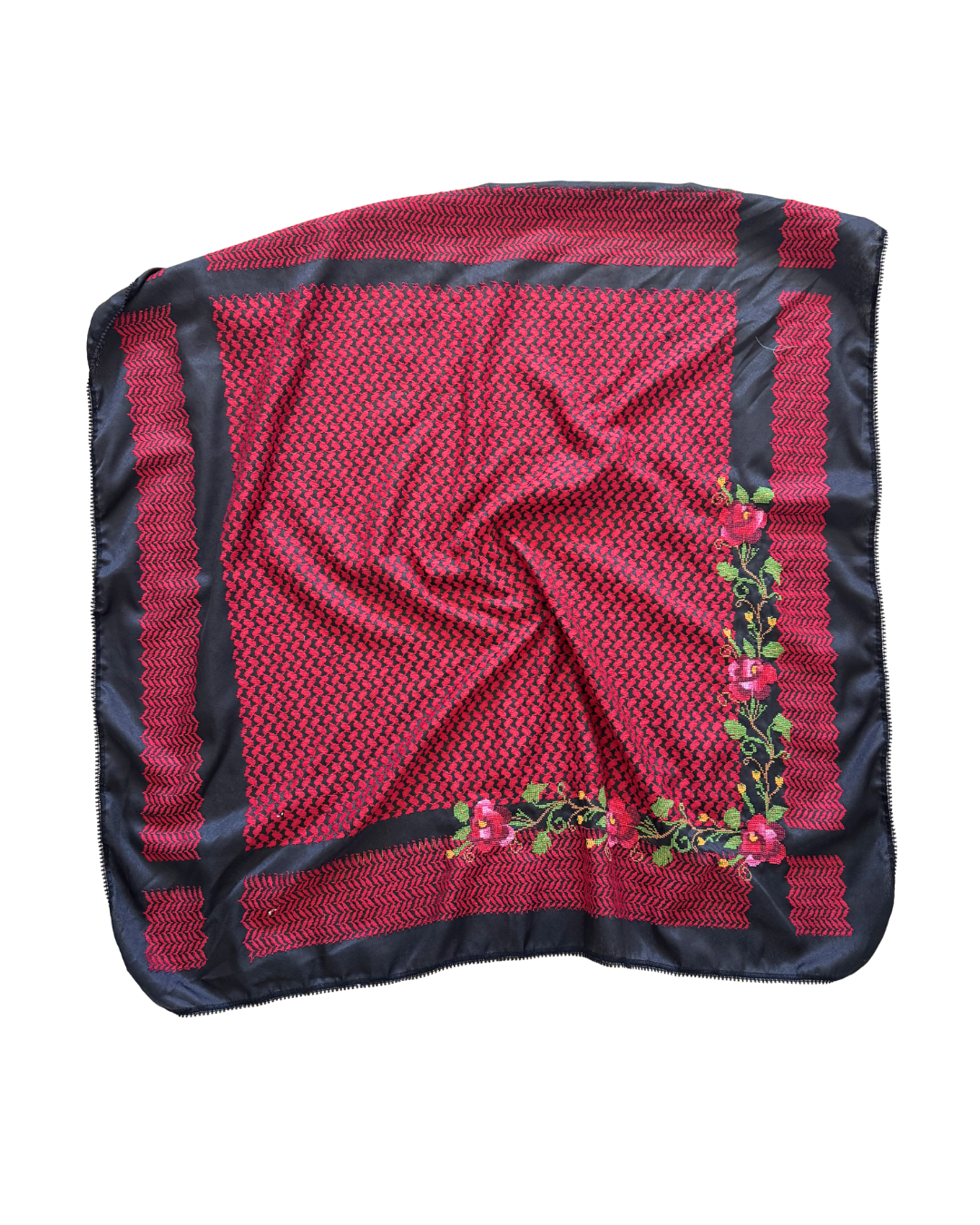 Nadia Dajani x MAP Embroidered Hatta in Red