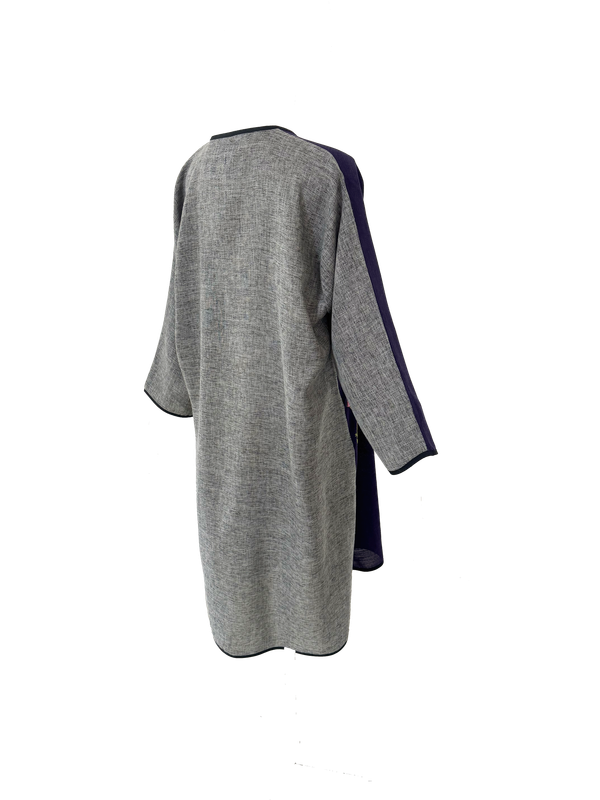 Nadia Dajani x UNHCR Purple Floral Embroidered Abaya