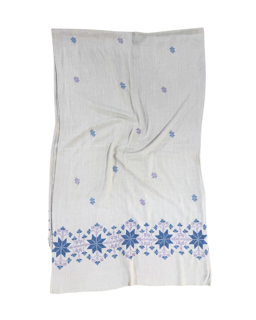 Nadia Dajani x MAP Lightly Embroidered Scarf in White