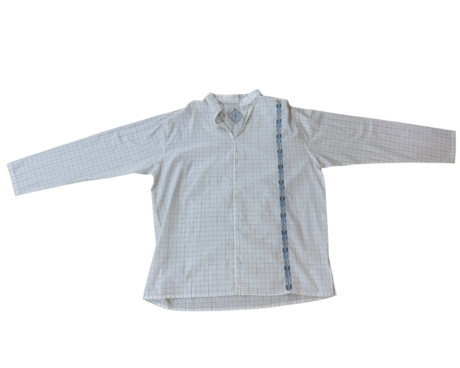 The Embroidered Men's Shirt in White