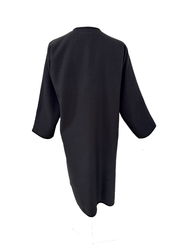 Nadia Dajani x UNHCR Olive Green and White Hand Embroidered Abaya