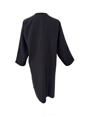 Nadia Dajani x UNHCR Olive Green and White Hand Embroidered Abaya