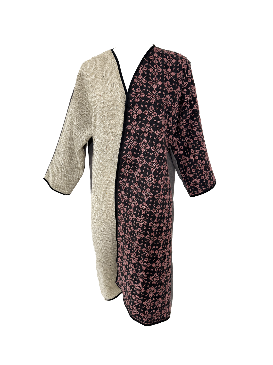 Nadia Dajani x UNHCR Pink Hand Embroidered Abaya