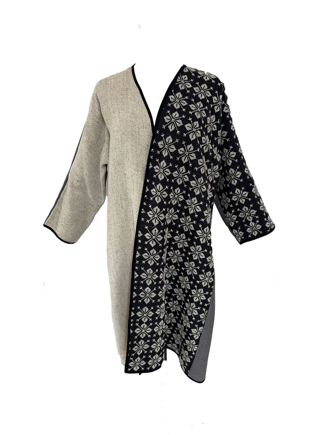 Nadia Dajani x UNHCR Beige Hand Embroidered Abaya