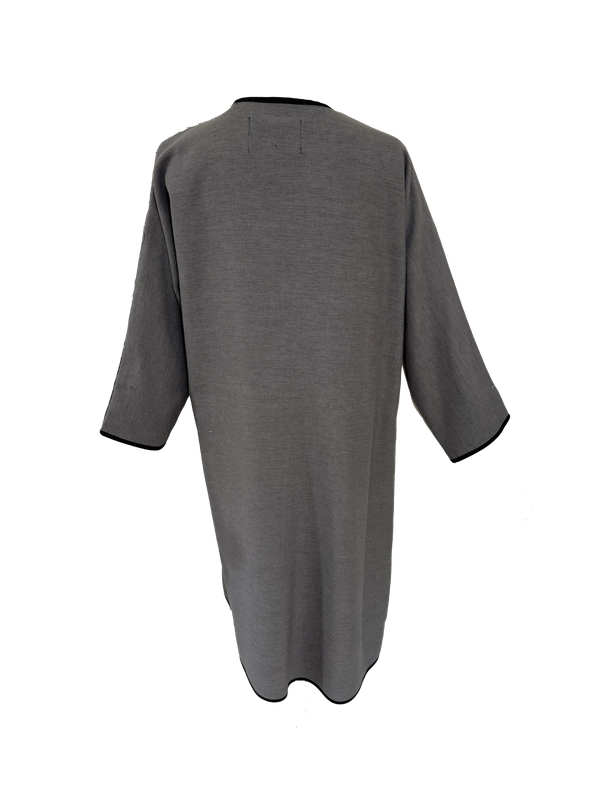 Nadia Dajani x UNHCR Pink and Cumin Hand Embroidered Abaya