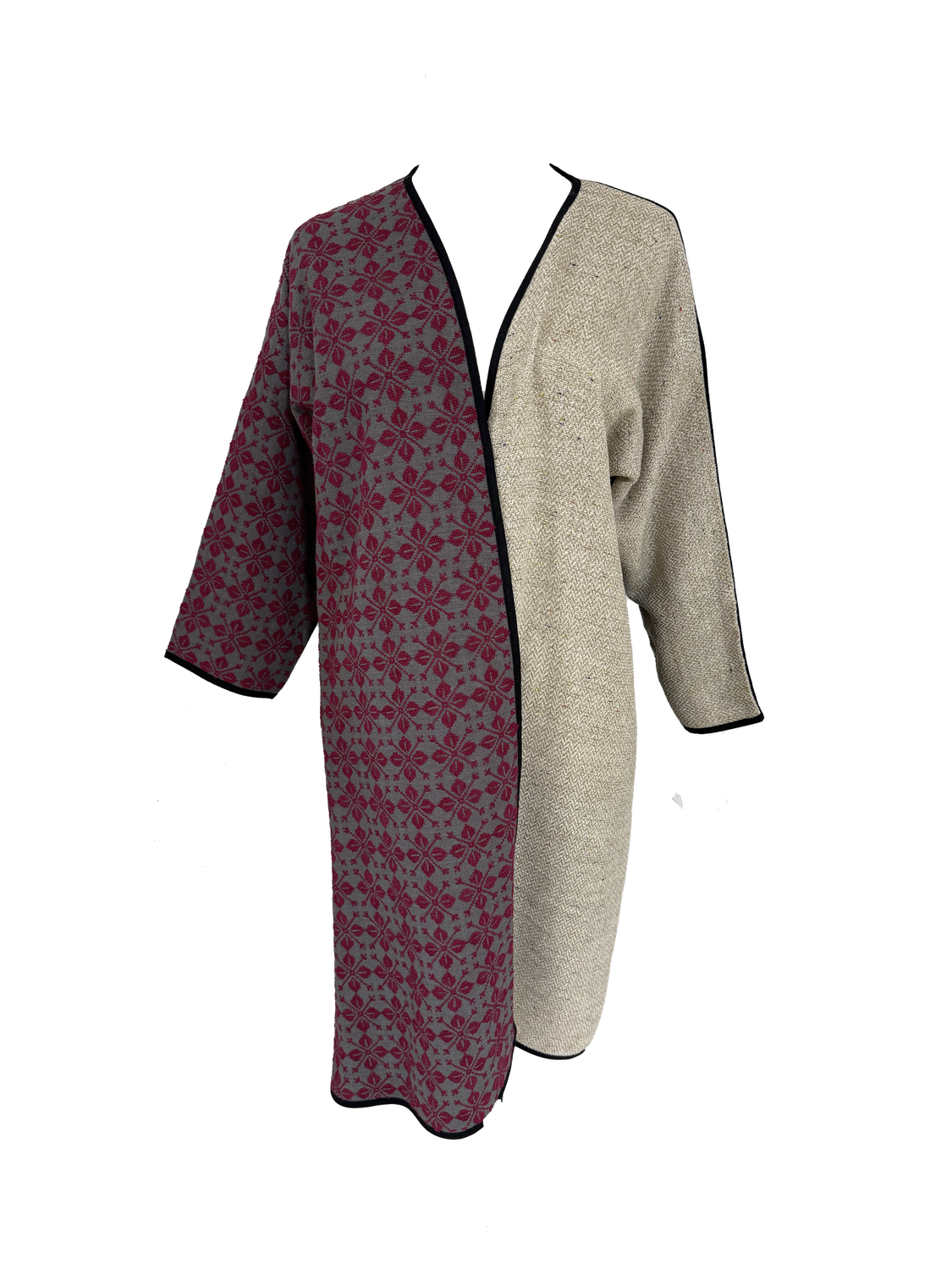 Nadia Dajani x UNHCR Burgundy Hand Embroidered Abaya
