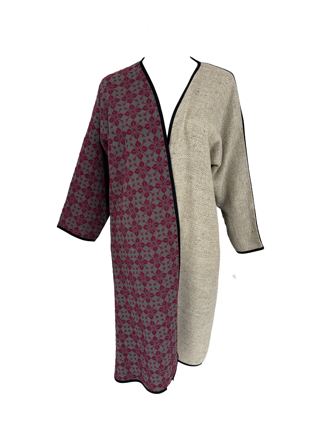 Nadia Dajani x UNHCR Burgundy Hand Embroidered Abaya