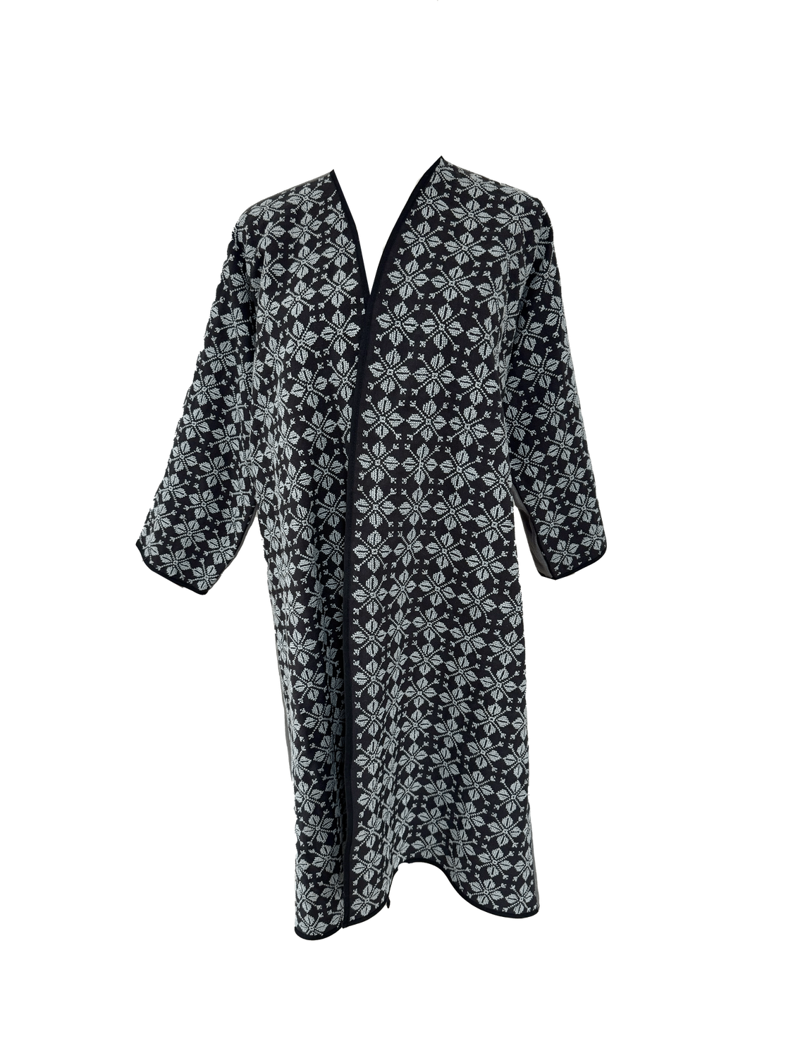 Nadia Dajani x UNHCR Baby Blue Heavily Hand Embroidered Abaya