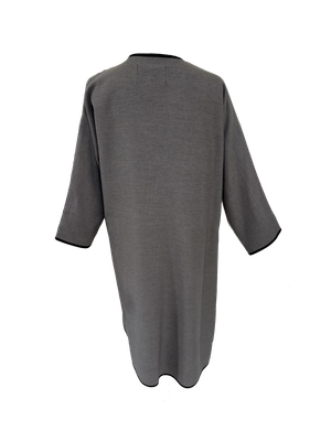 Nadia Dajani x UNHCR Dark Blue Hand Embroidered Abaya