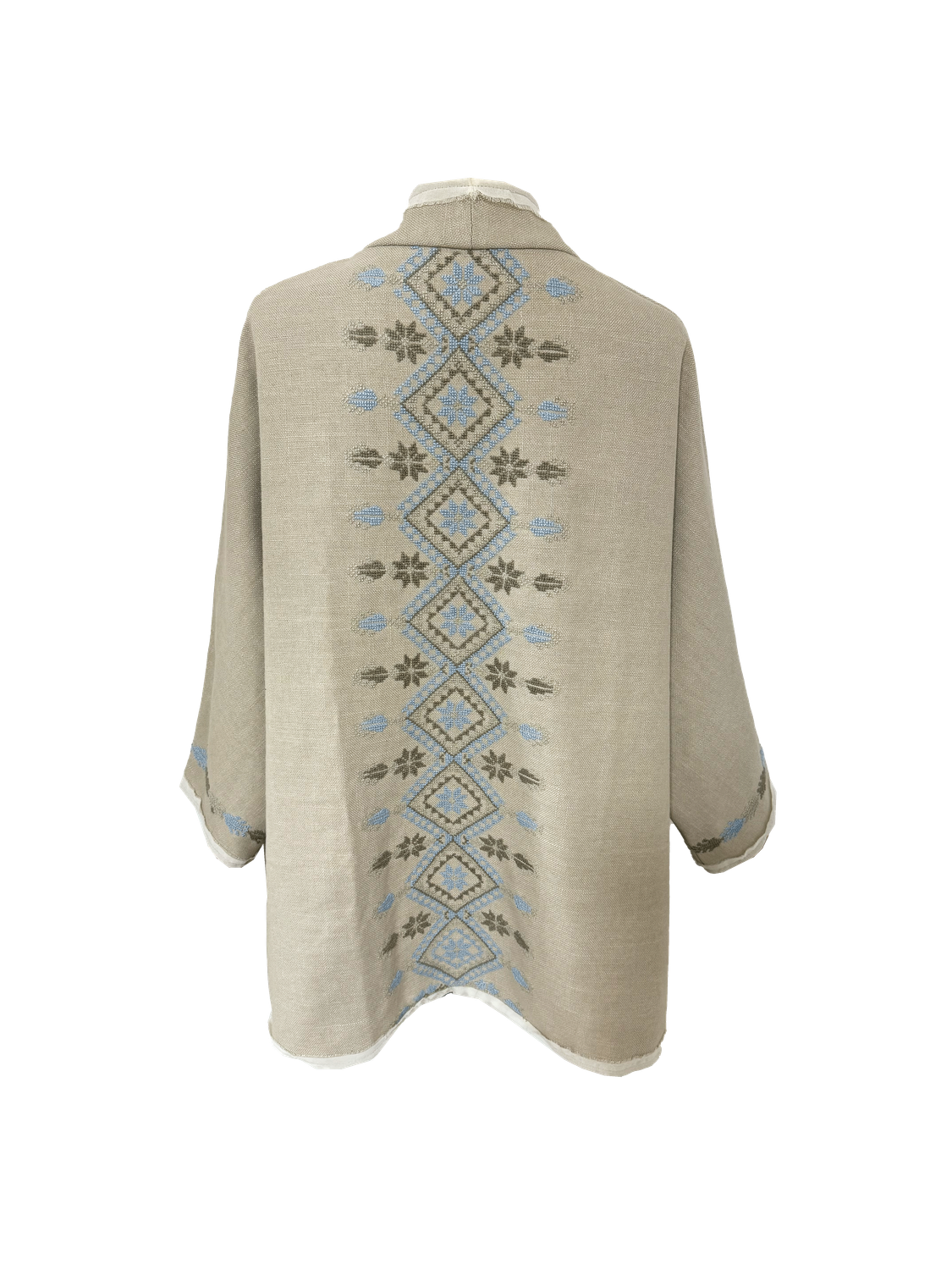 Nadia Dajani x MAP Hand Embroidered Beige Round Jacket