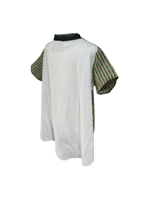 Nadia Dajani x MAP Hand Embroidered Saya Shirt in Green