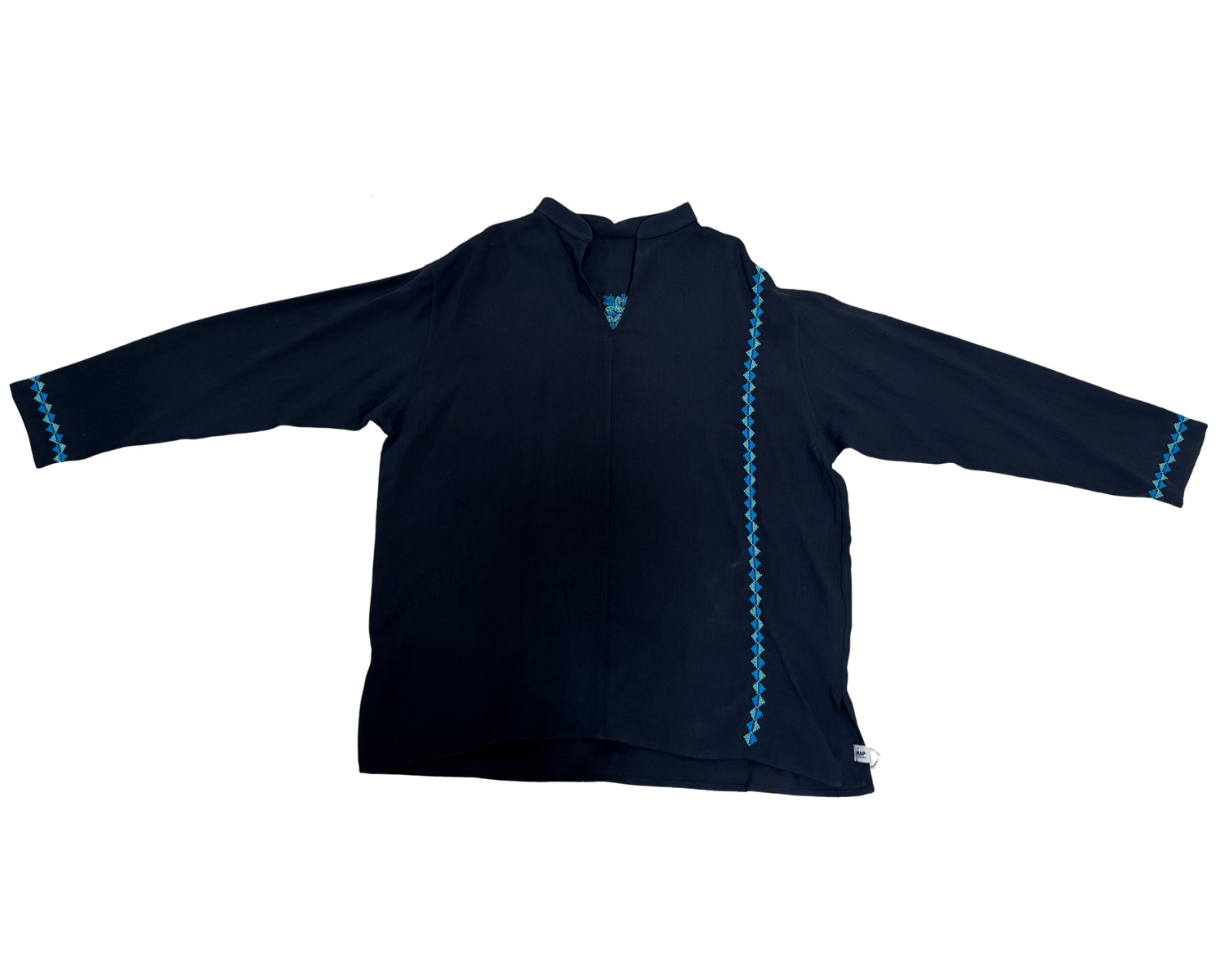 Nadia Dajani x MAP Embroidered Men's Shirt in Black