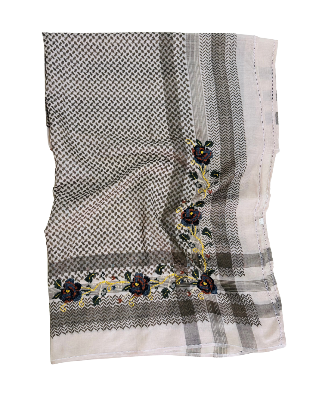 Nadia Dajani x MAP Embroidered Hatta in Beige