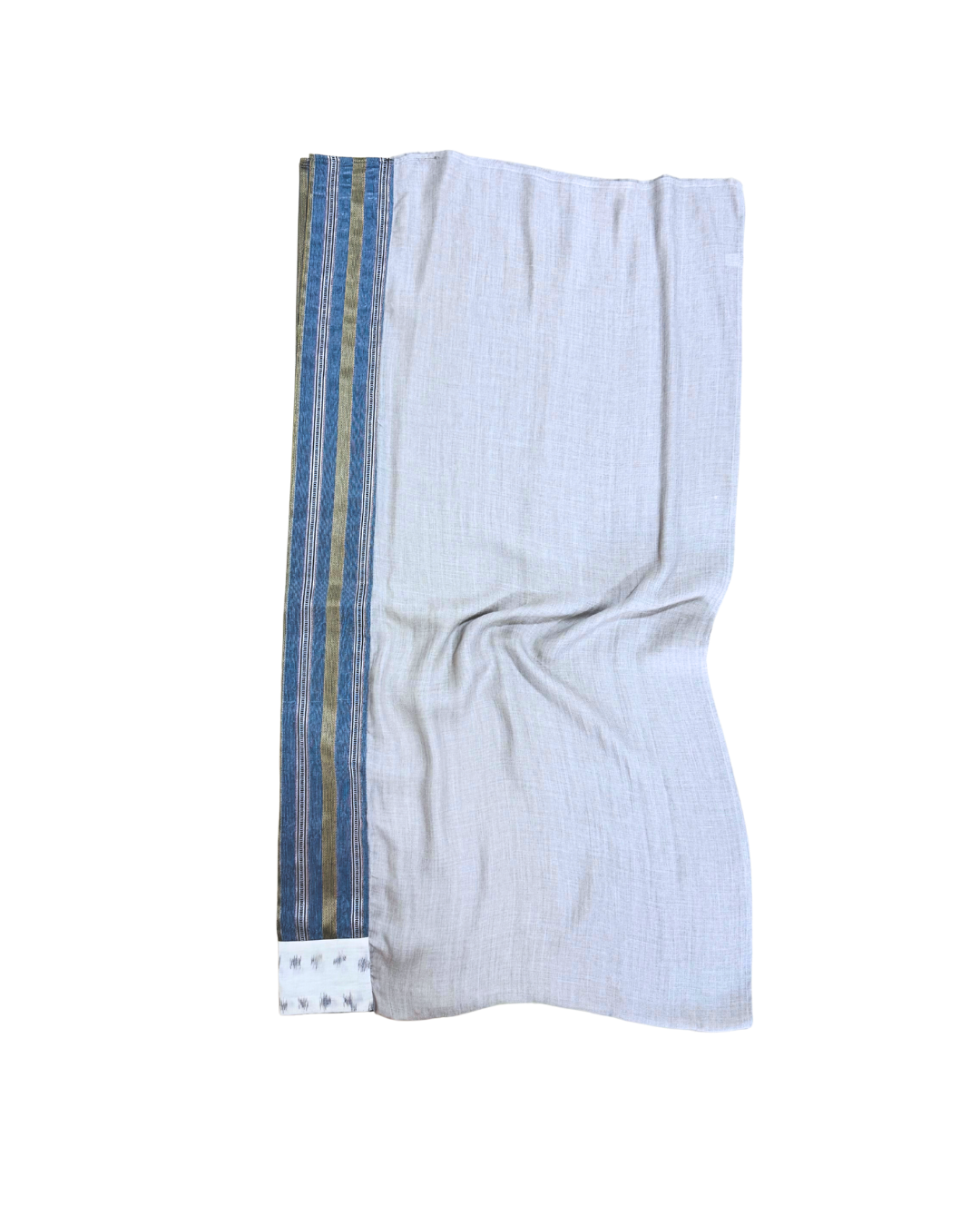 Scarf with Saya Trim in Beige