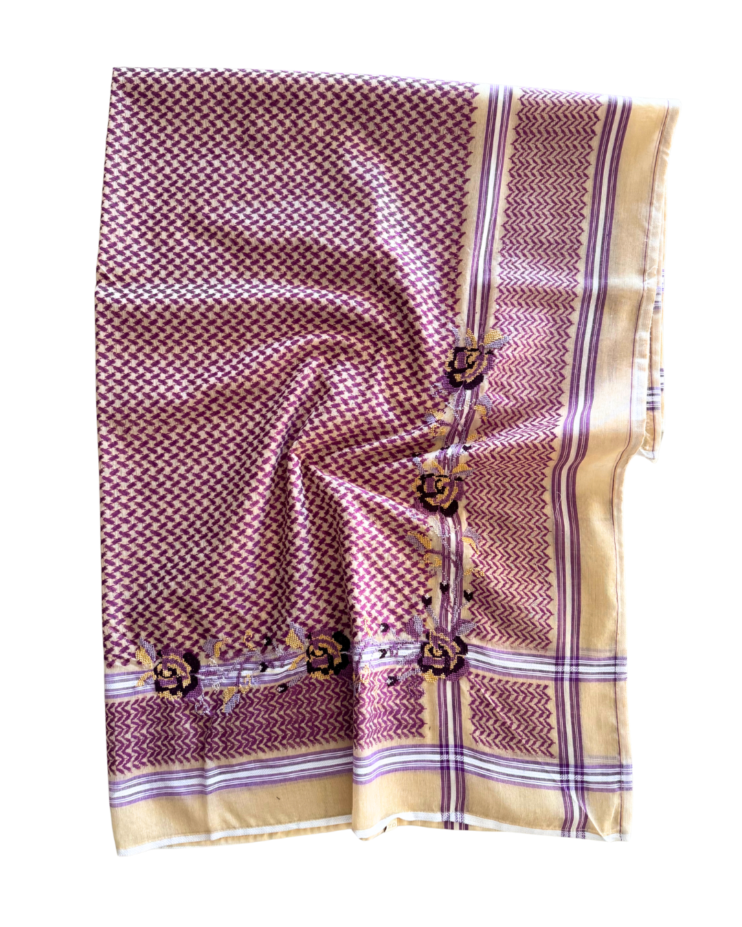 Nadia Dajani x Jerash Camp Embroidered Hatta in Purple