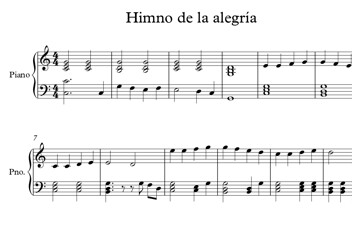 Himno de la alegría- 
 Easy/ fácil