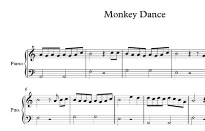 Monkey Dance- Piano Easy/ fácil