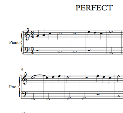 Perfect - Piano Medium