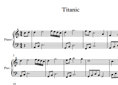 Titanic Piano Medium