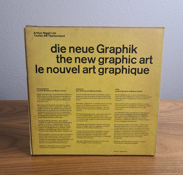 Die Neue Graphik / The New Graphic Art / Le Nouvel Art Graphique its origins, its evolution, its peculiarities, its tasks, its problems, its manifestations and its furture prospects, compiled with a c