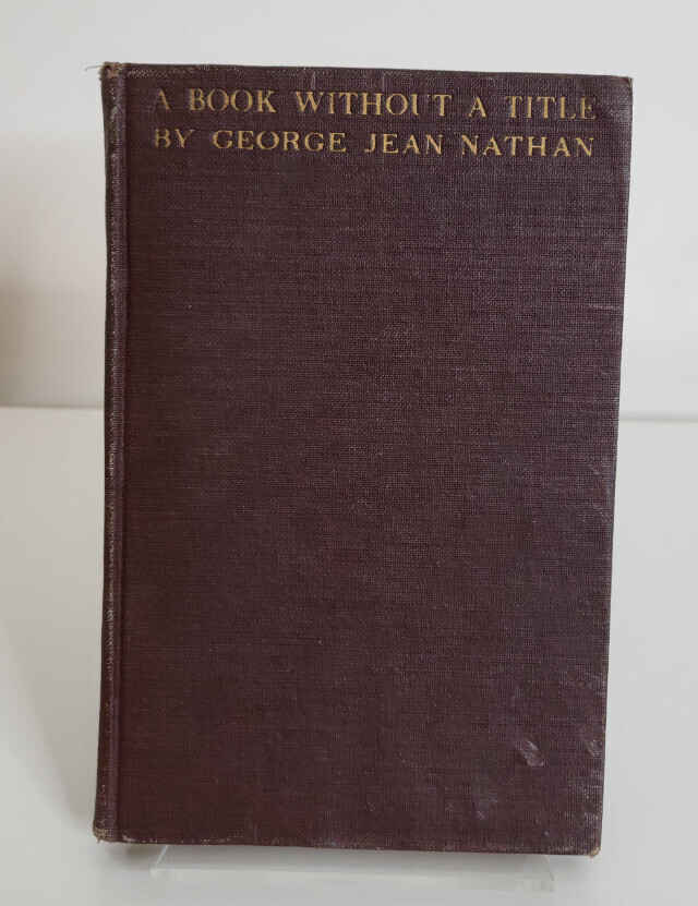 A Book Without a Title by George Jean Nathan