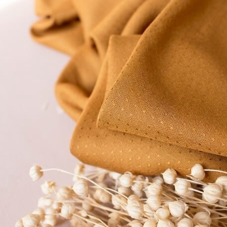 Dobby Fabric in Ochre