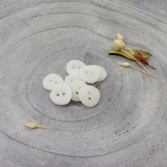 Off-White Jaipur Buttons, .47" wide, from Atelier Brunette