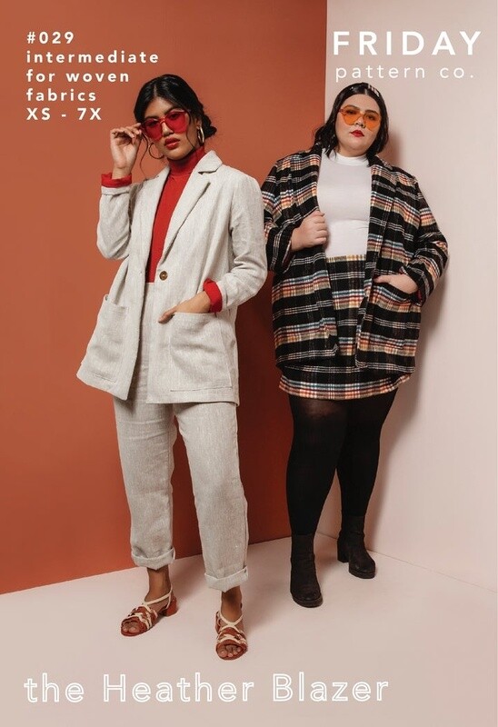 The Heather Blazer - Printed Pattern