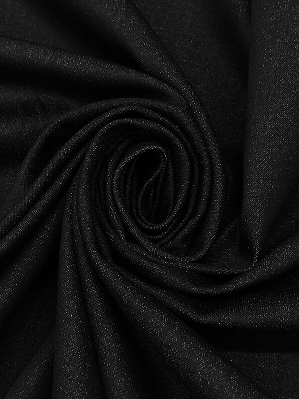 Black Stretch Denim - 54" wide