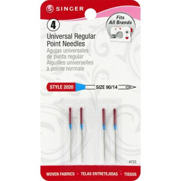 Singer Universal Regular Point Needles, Size 90/14