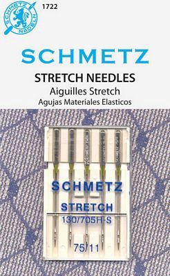 Schmetz Stretch Needles, 130/705HS, Size 11/75,  5 pack