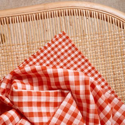 Gingham - Off-White/Tangerine from Atelier Brunette