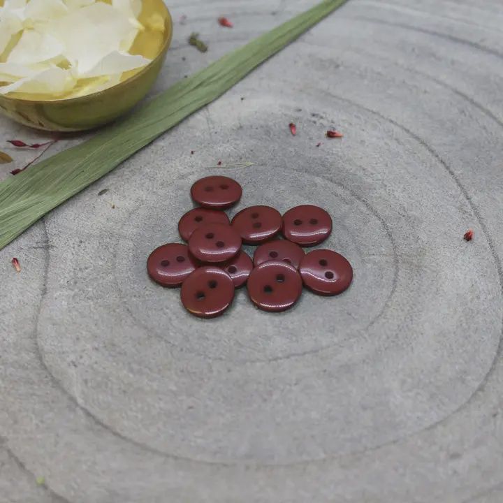 Rust Classic Shine Buttons, .59" wide from Atelier Brunette