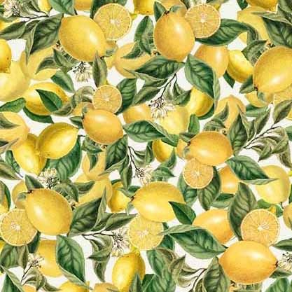 Sicilian Lemons, 44/45" wide