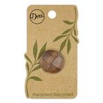 Recycled Leather Round Shank 1 ct