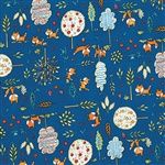 Dena Designs - Fox Playground Navy, 44/45" wide