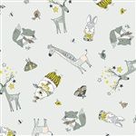 Cute Critters in Moon, 44/45" wide
