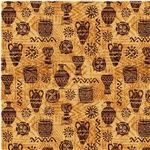 Michael Miller:  Traditional Pottery from the Kenya Collection, 44/45" wide