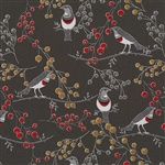 Michael Miller:  Ruby Throated in Earth (Brown), 44/45" wide