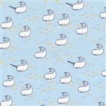 Find the Narwhal - Flannel, 44/45" wide