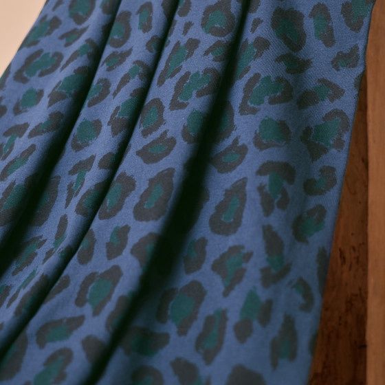 Leony Midnight Sweatshirt Fabric, 55/56" wide