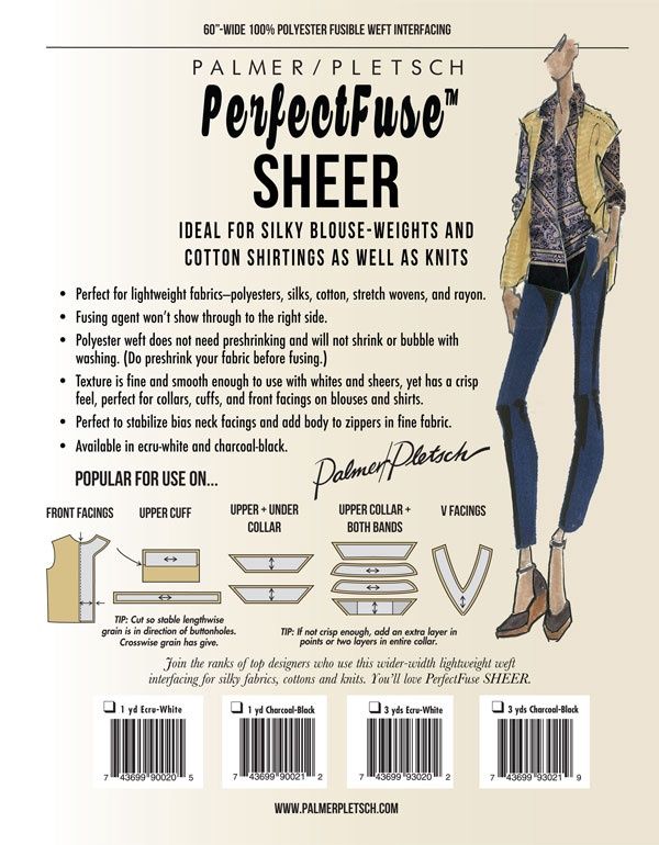 Palmer Pletsch PerfectFuse Interfacing - Sheer
