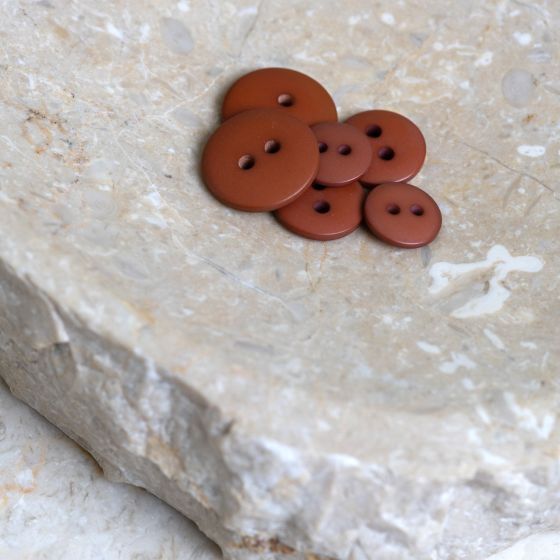 Chestnut Classic Matte Button, .39" wide from Atelier Brunette