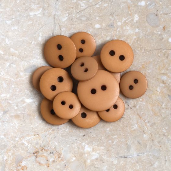 Ochre Classic Matte Buttons, .39" wide, from Atelier Brunette