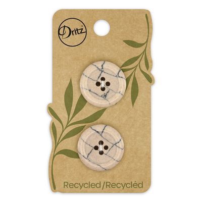 Recycled Plastic Round 4 hole, 2 ct Style 3