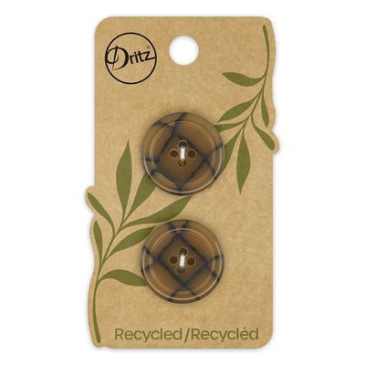 Recycled Plastic Round 4 hole, 2 ct Style 4
